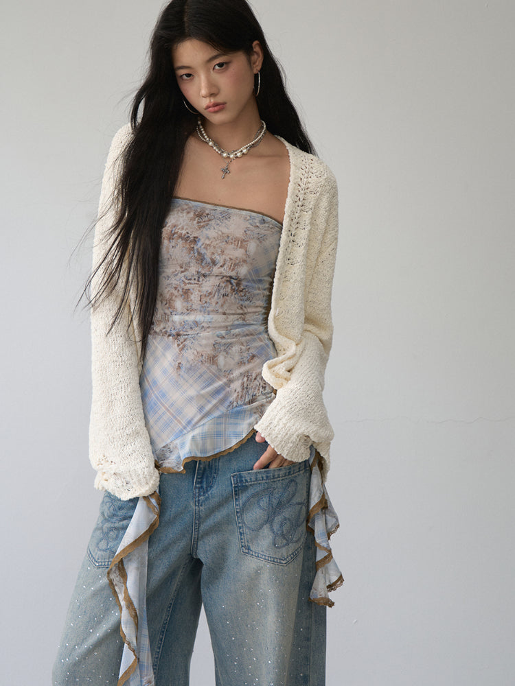 Loose Ripped Cardigan