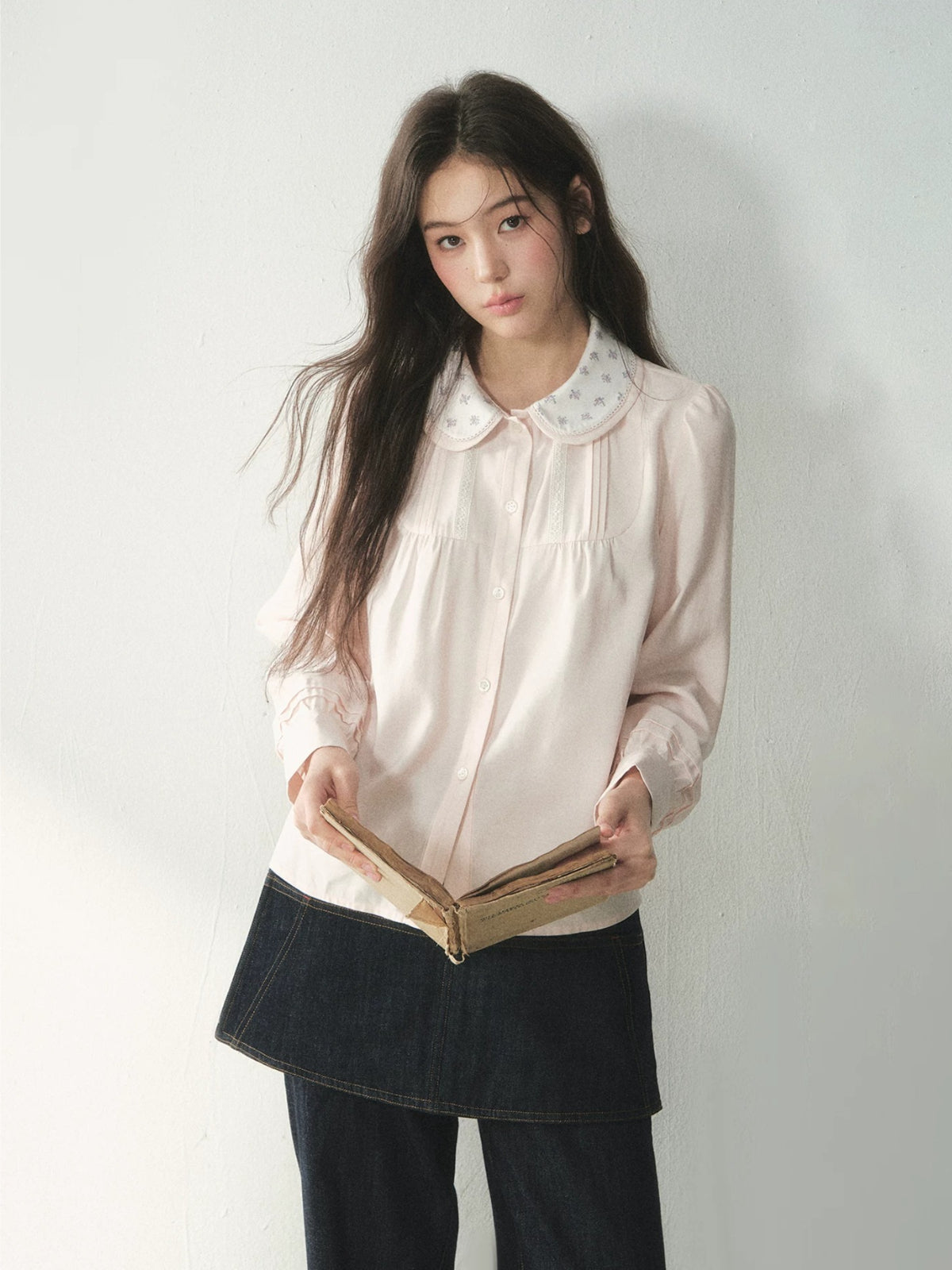 Floral Double Layer Shirt
