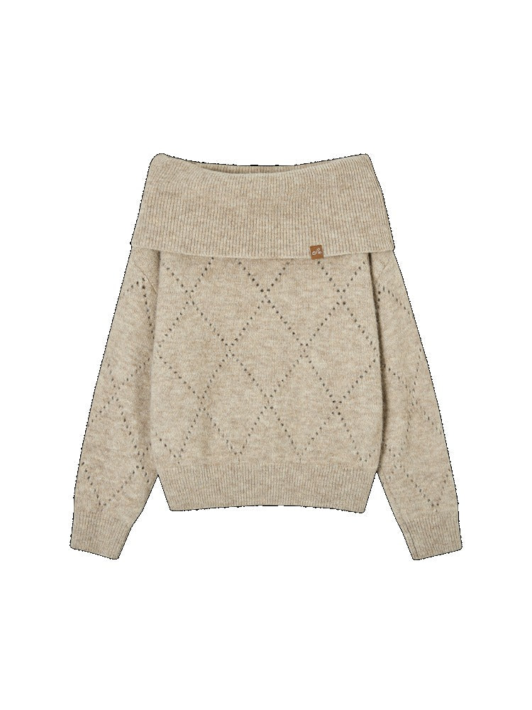Cutout Shoulder Sweater