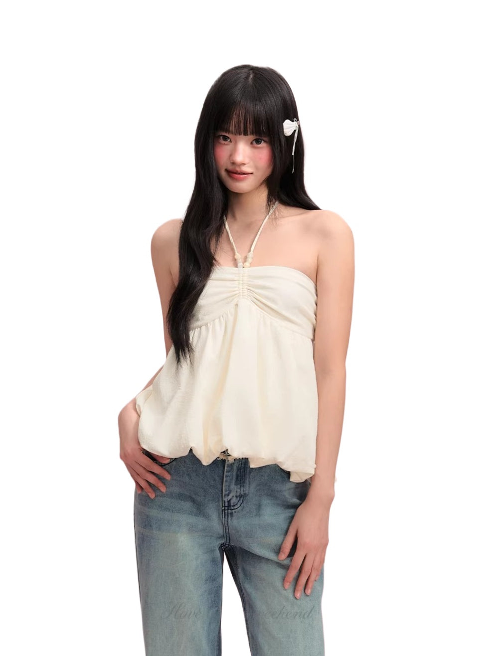 Halter Ruched Camisole