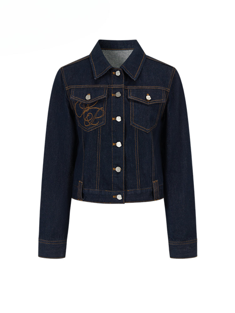 Denim Original Color Loose Fit Denim Jacket