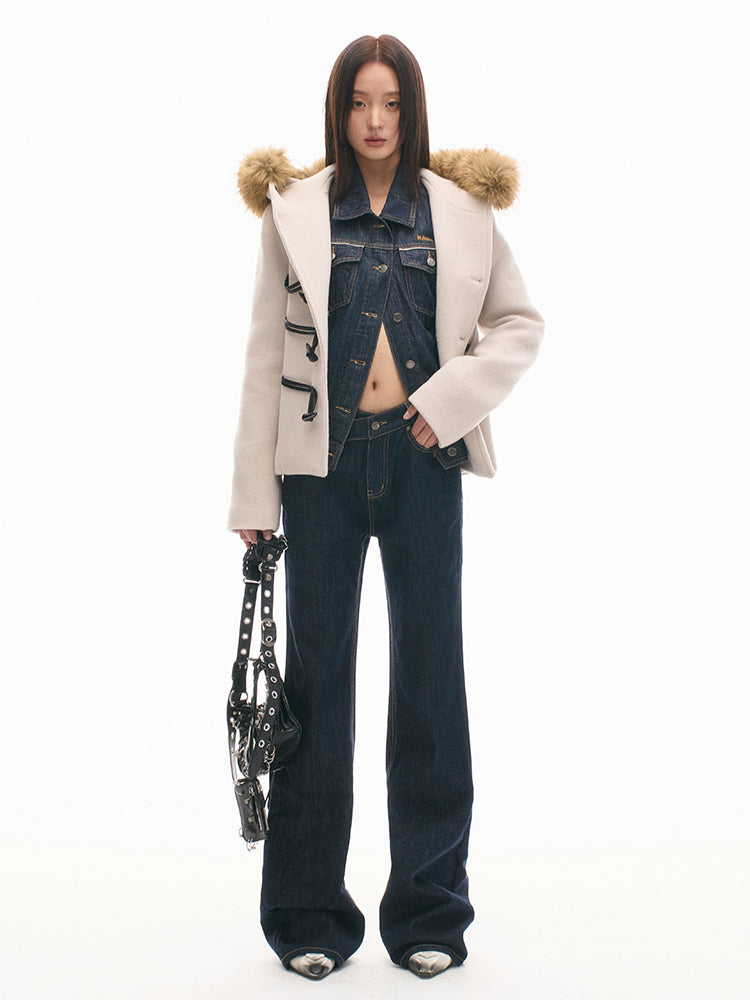 Relaxed-Fit Vintage Denim Jacket