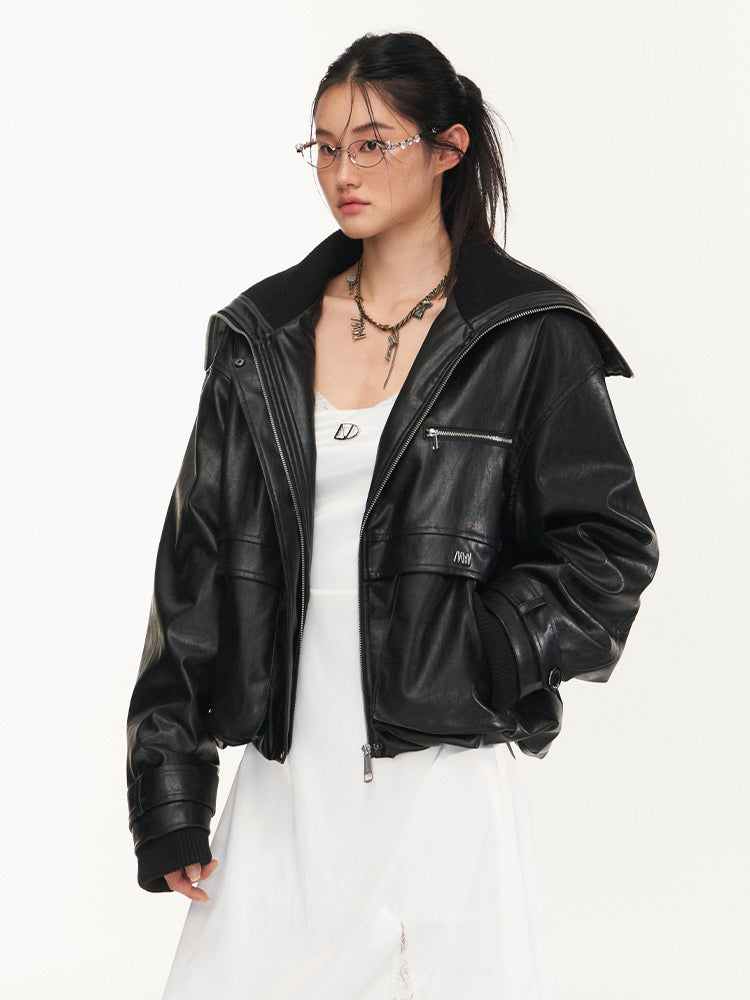 Punk Oversized Motorcycle Jacket