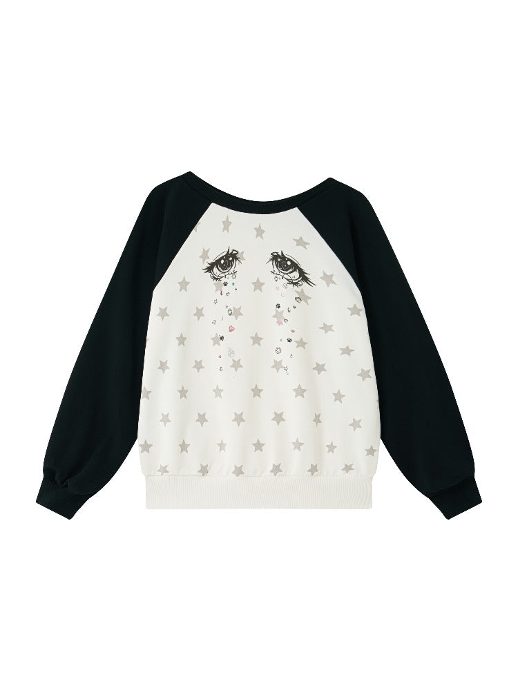 Diamond Tears Rhinestone Sweatshirt