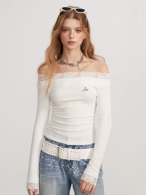 Lace Off Shoulder Top