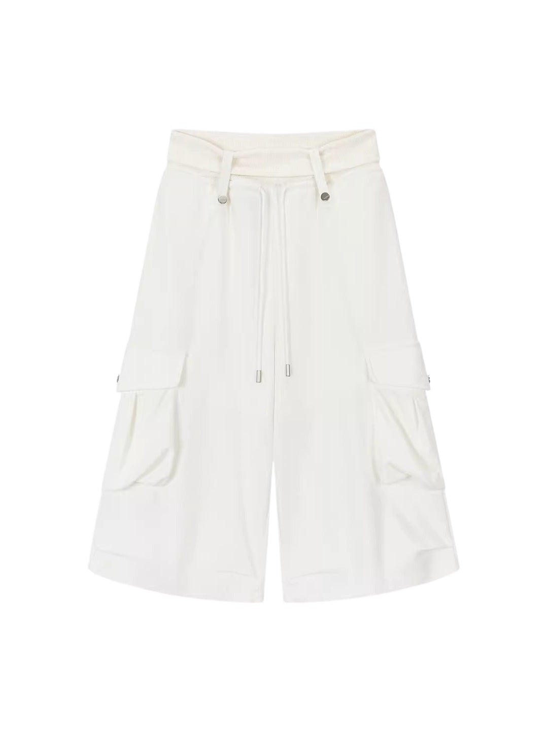 Waffle Cargo Cropped Pants