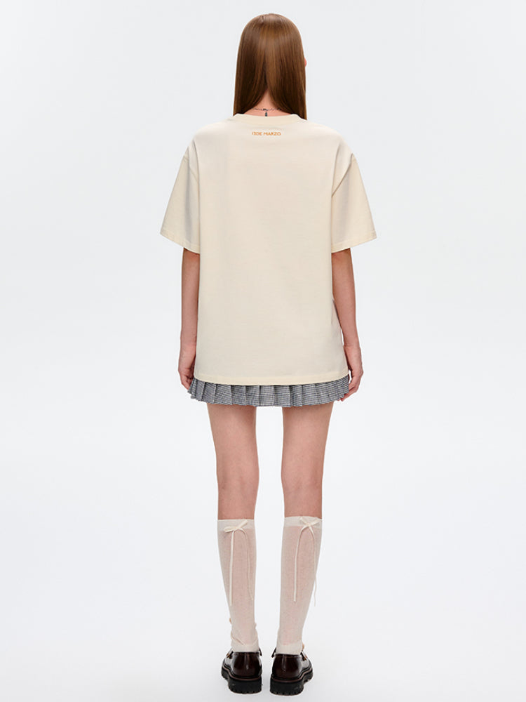 3D Tennis Bear Round-Neck Short-Sleeve T-Shirt