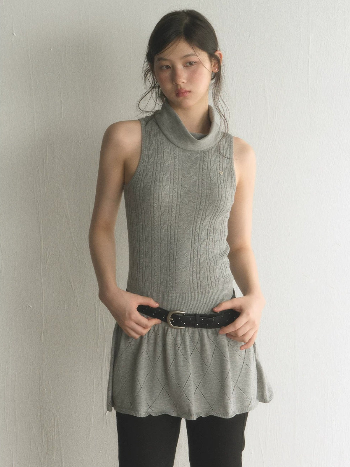 Cable Knit Mini Dress