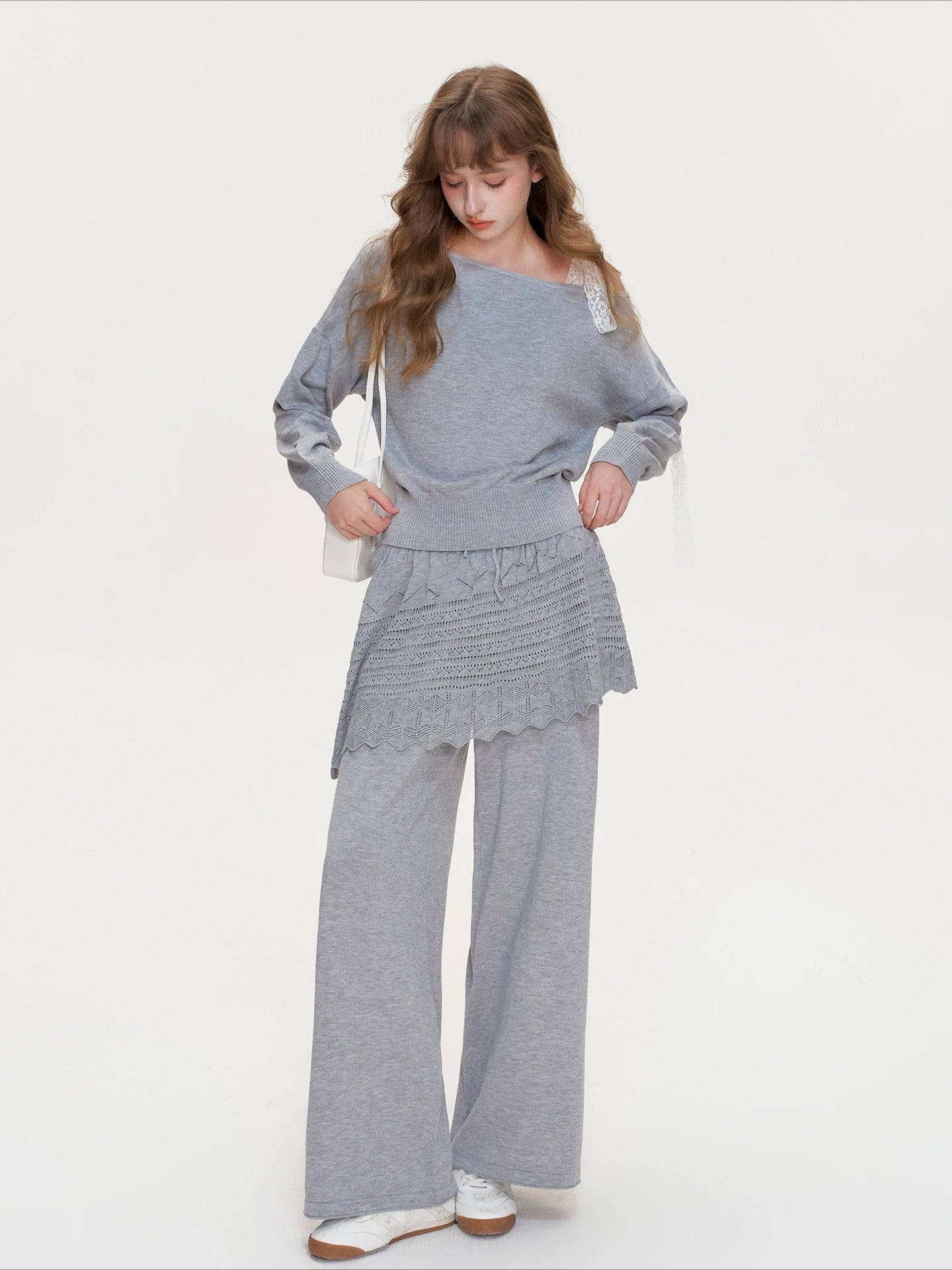 Lace Knit Lounge Set