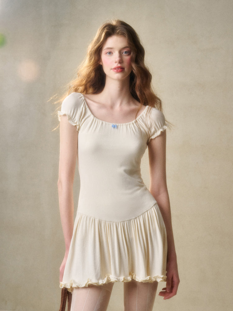 Black & White Cloud Knit Dress