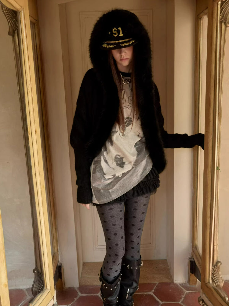 Bone Rhinestone Raglan Tee