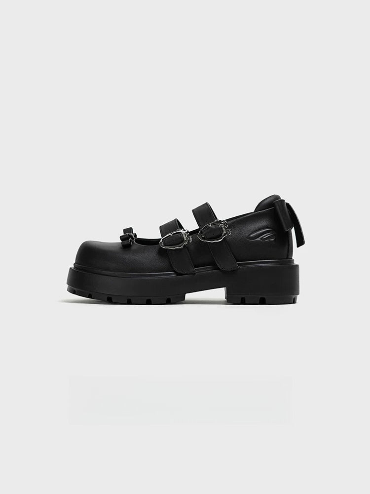 Black Bow Mary Jane Shoes