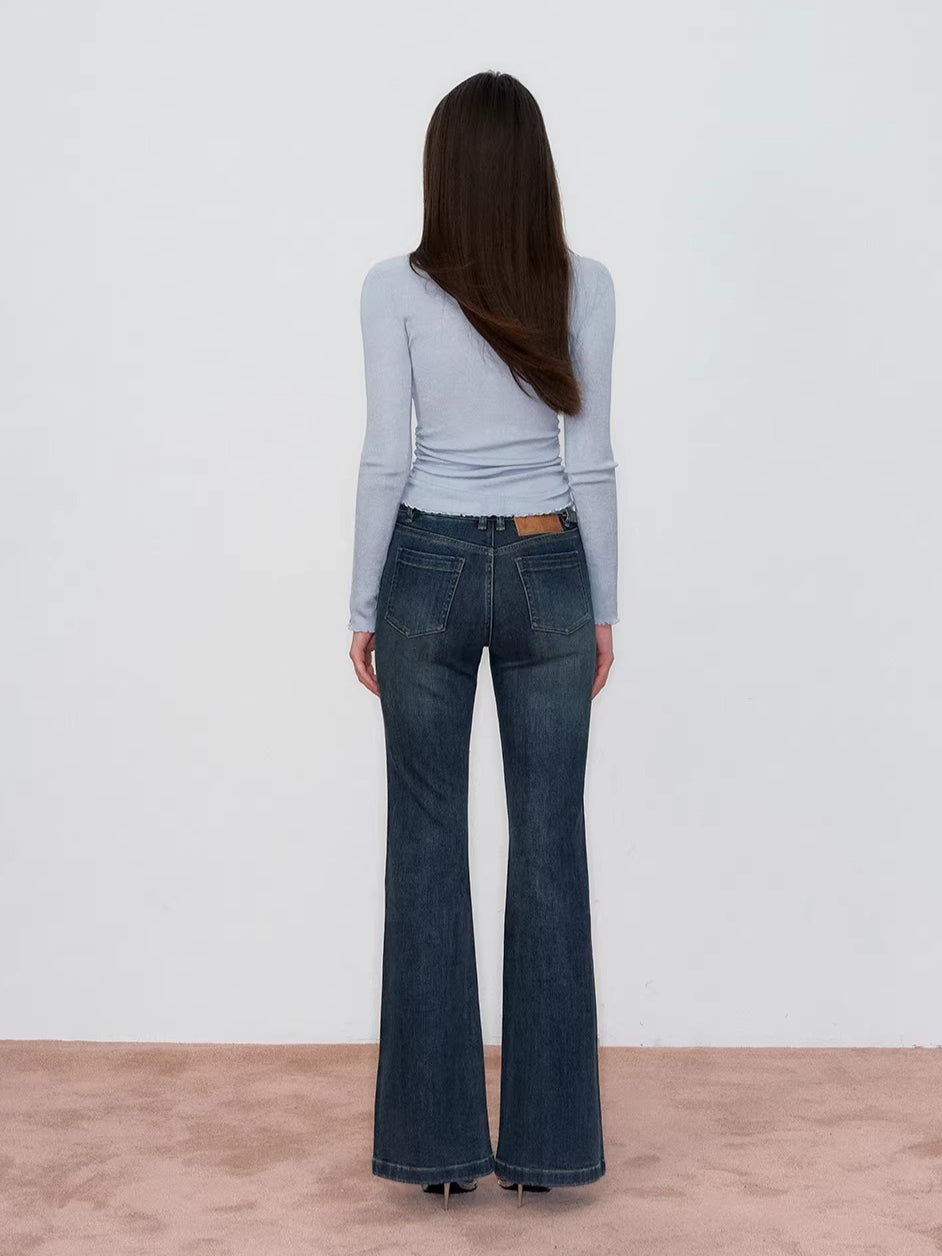 V-Neck Waist Knit Top