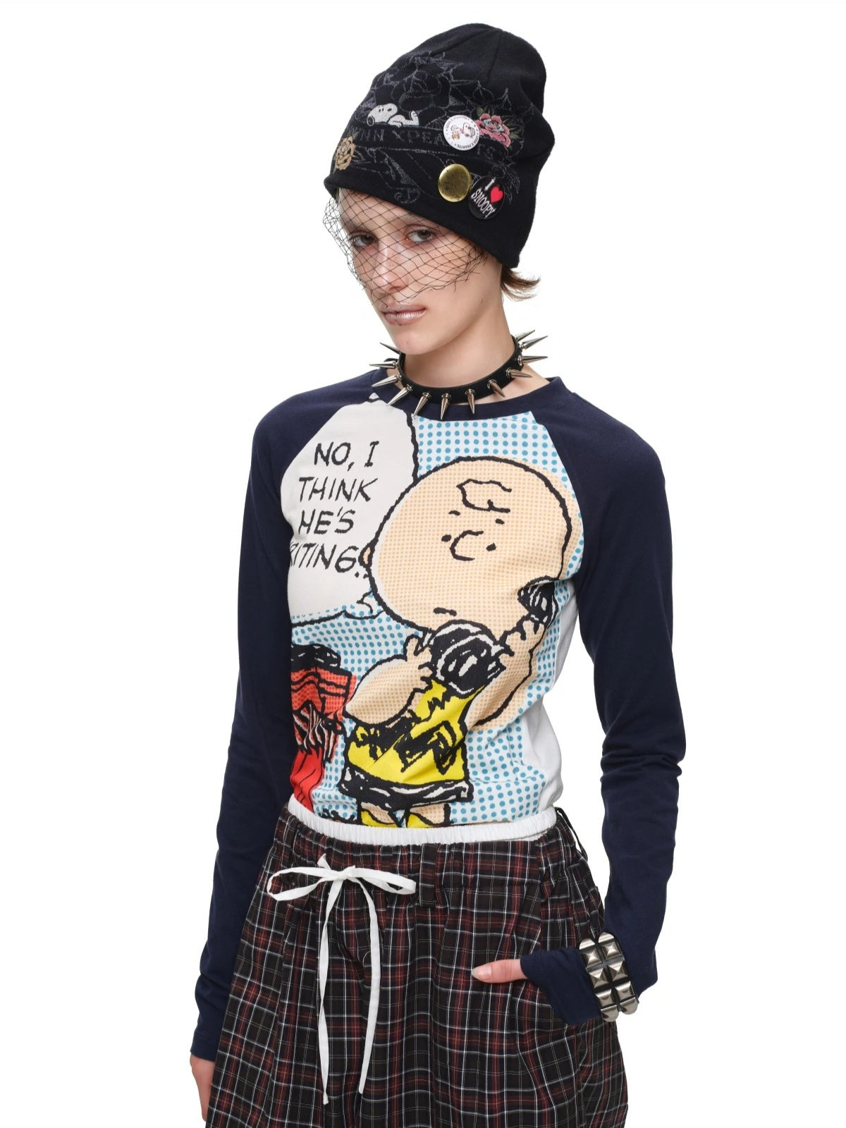 Colorful Cartoon Raglan Tee