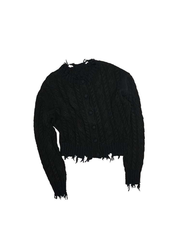 Cable Knit Cardigan & Skirt Set