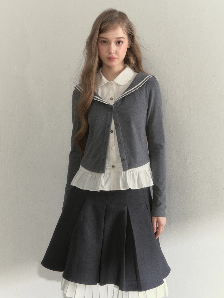 Sailor Two-Piece Knit Tee