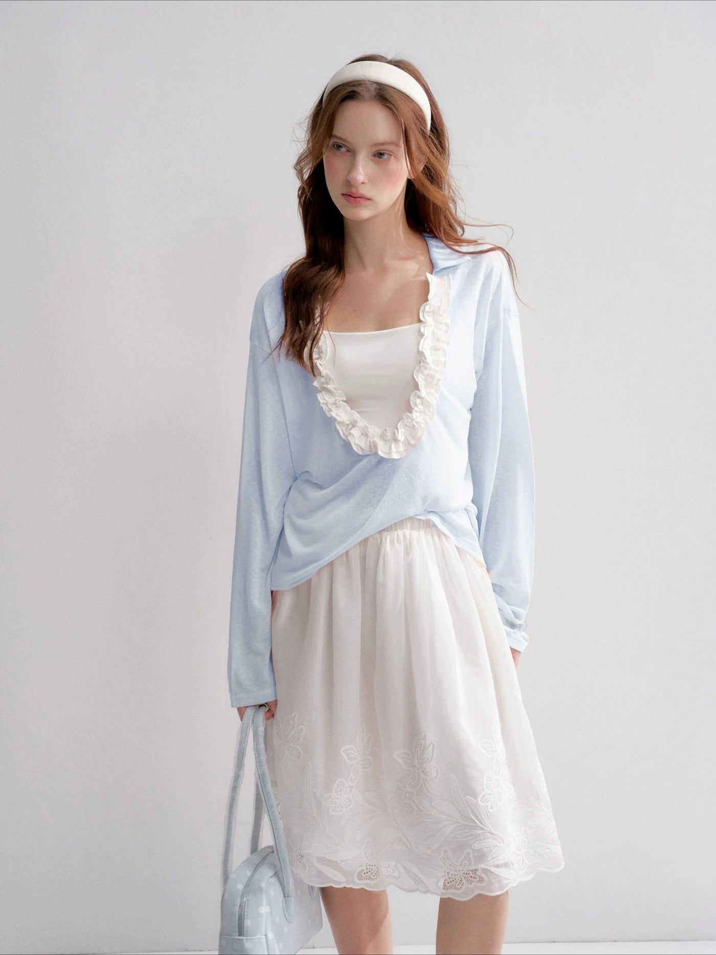 Ruffle Cloud Tee Set
