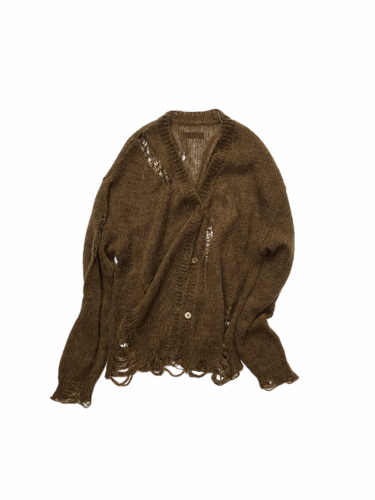 Mohair Star Cutout Cardigan