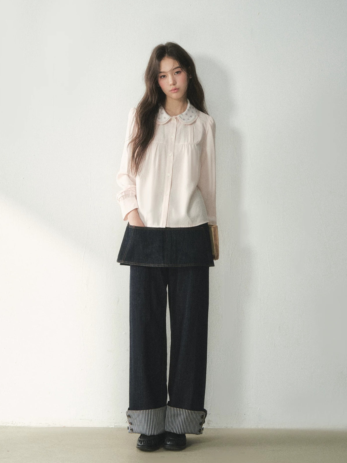 Floral Double Layer Shirt