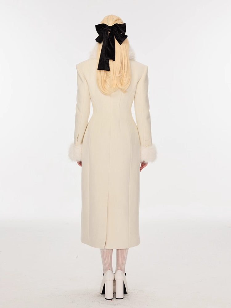 Wool-Blend Hourglass Double-Faced Coat