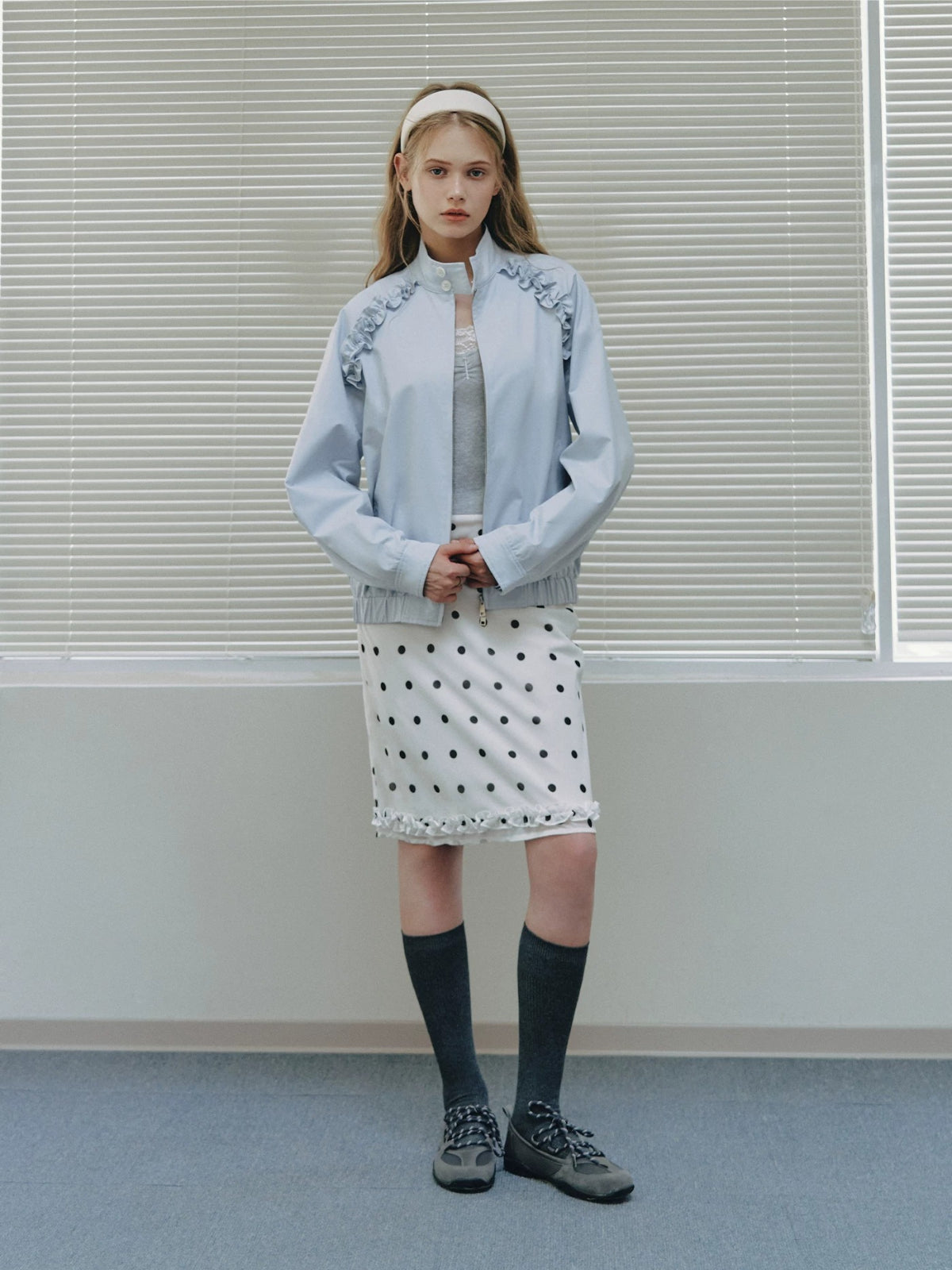 Ruffle Collar Jacket