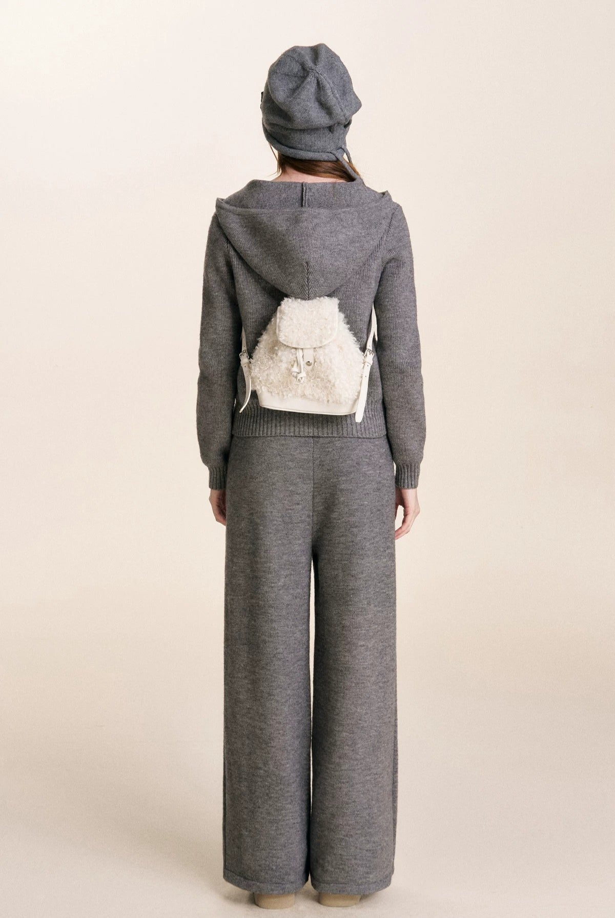 Embroidered Zip Knit Set