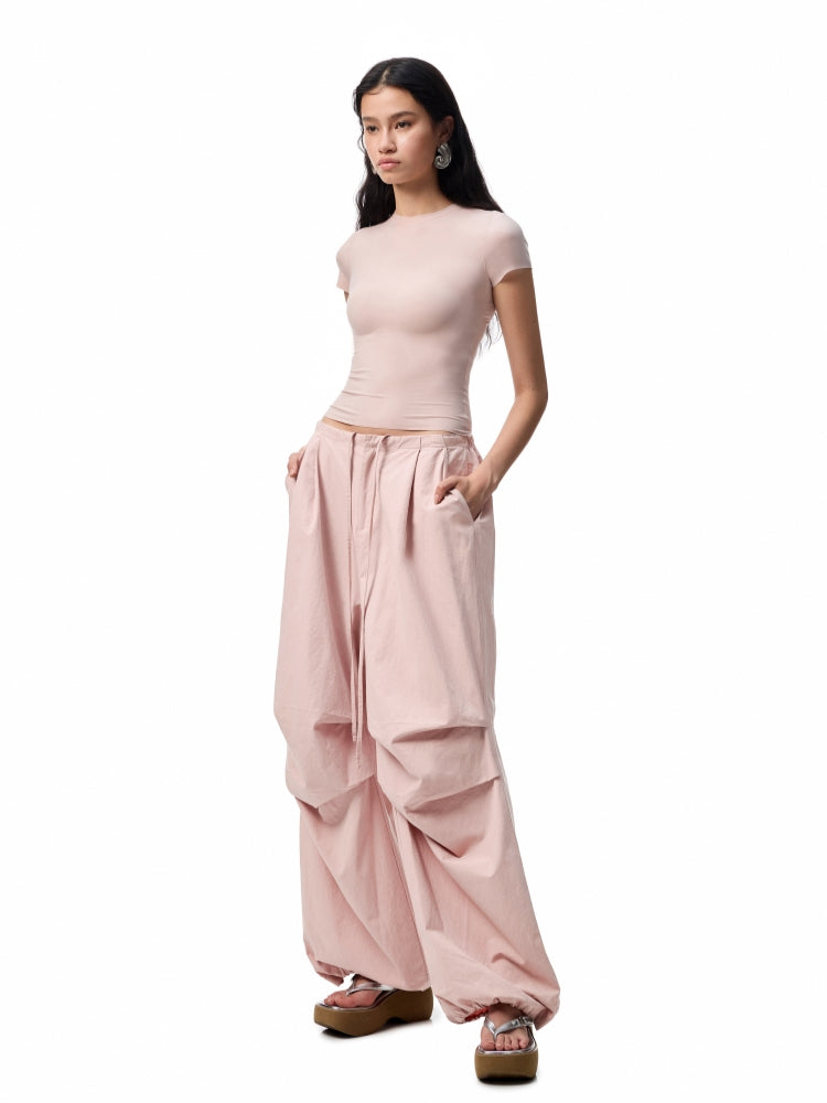 Basic Slim-Fit Solid-Color T-shirt