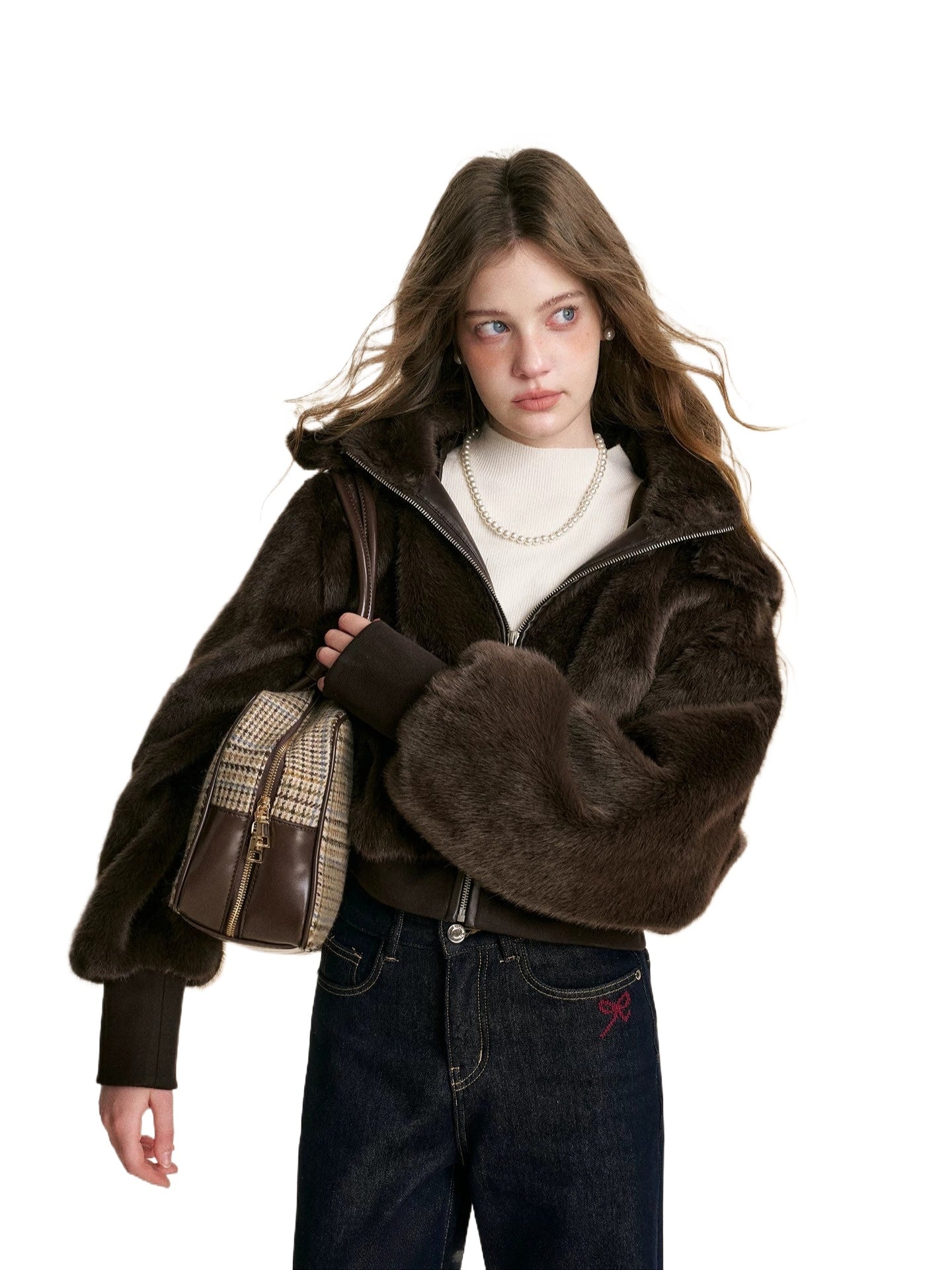 Brown Bear Hood Plush Jacket