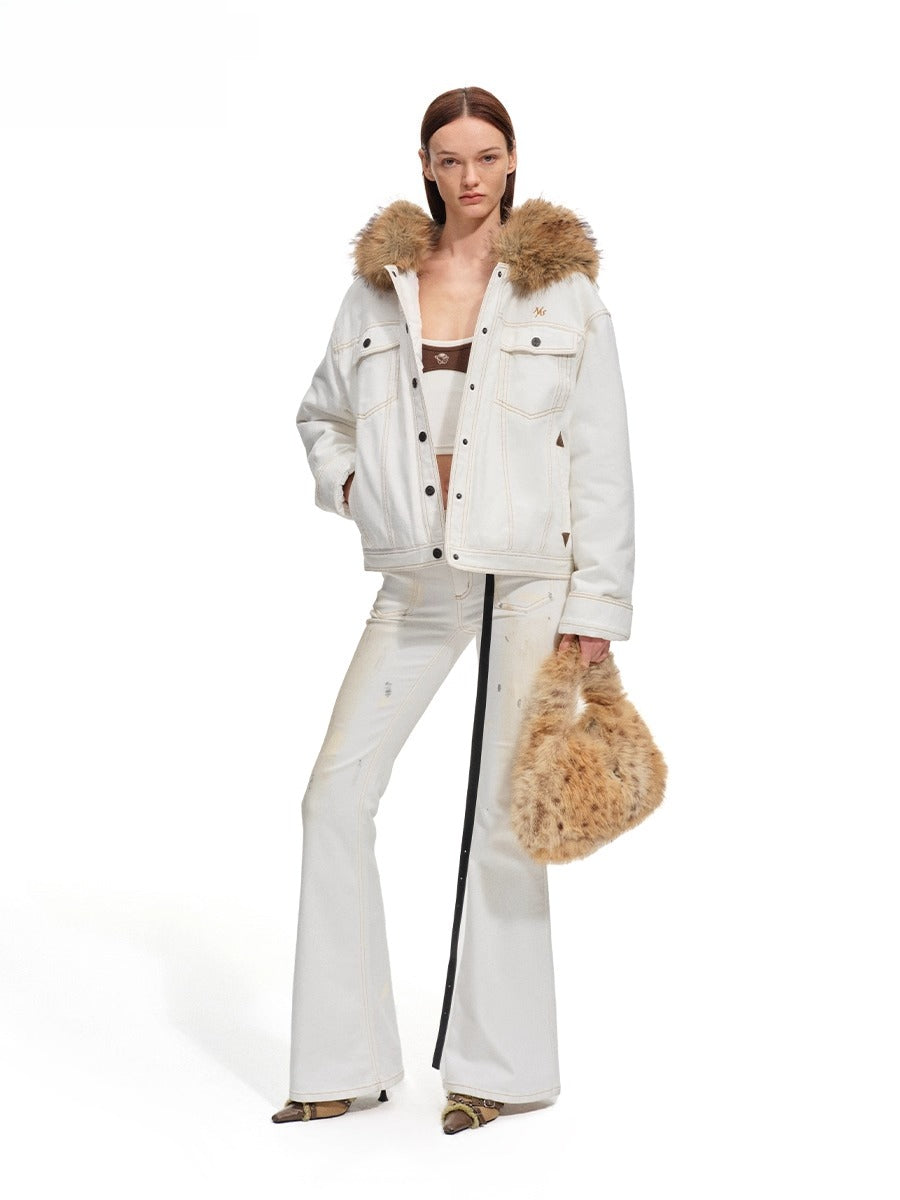 Polar Flare Stretch Denim Pants