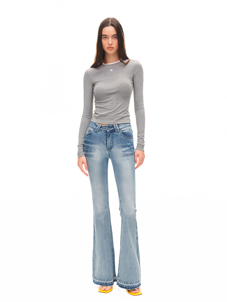 Modern Contrast-trim Regular-shoulder T-shirt