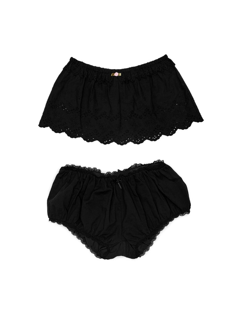 Jacquard Bubble Skirt & Leggings Set