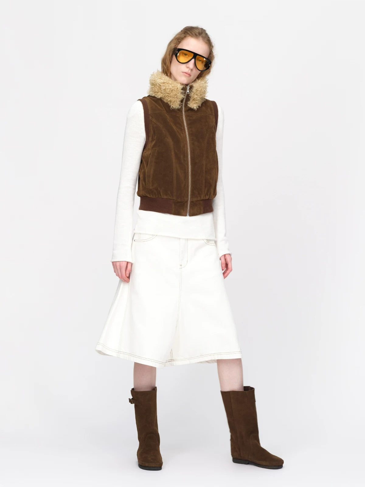 Vintage Reversible Teddy Fur Vest