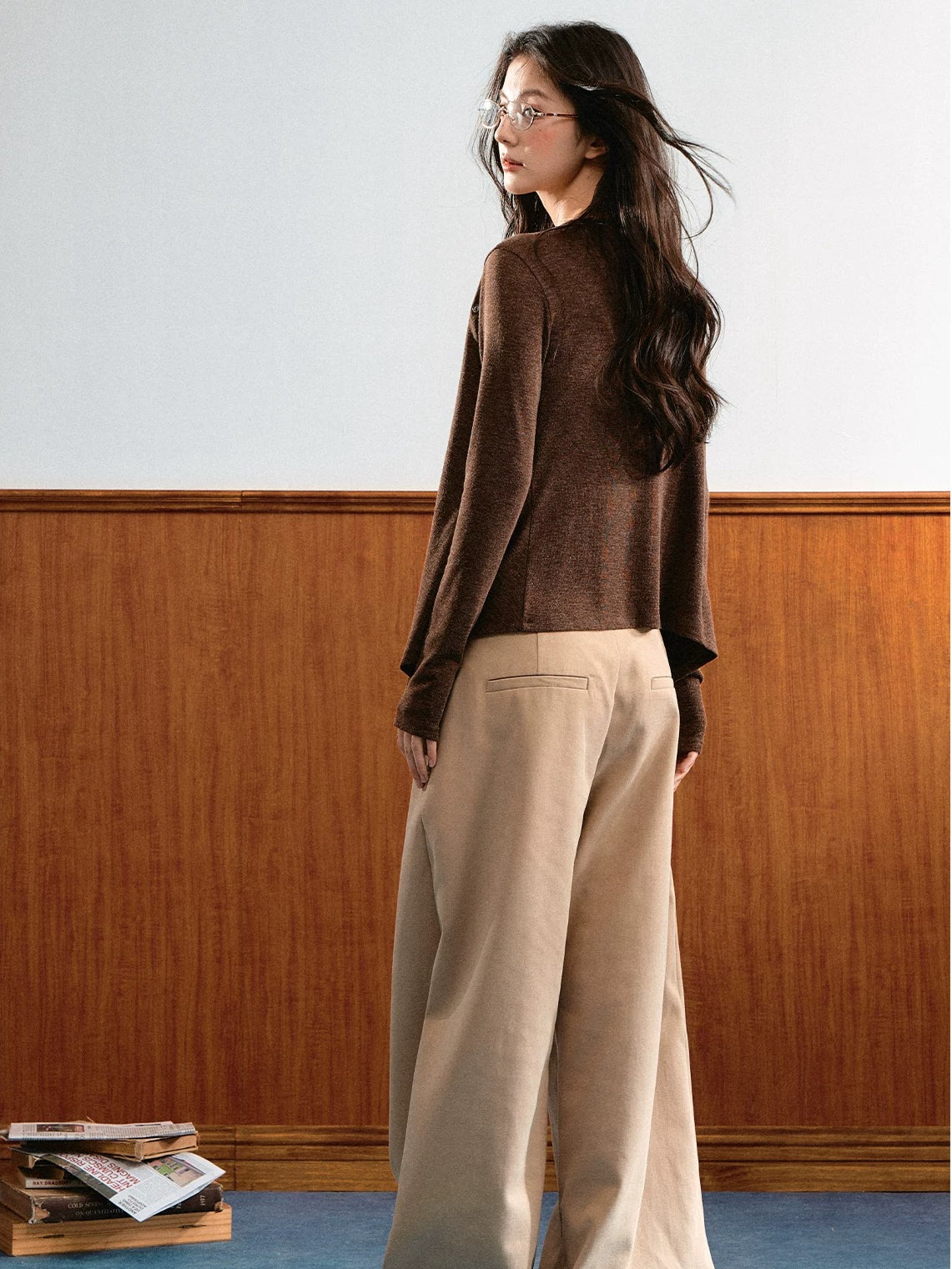 Tie Bust Cardigan Set