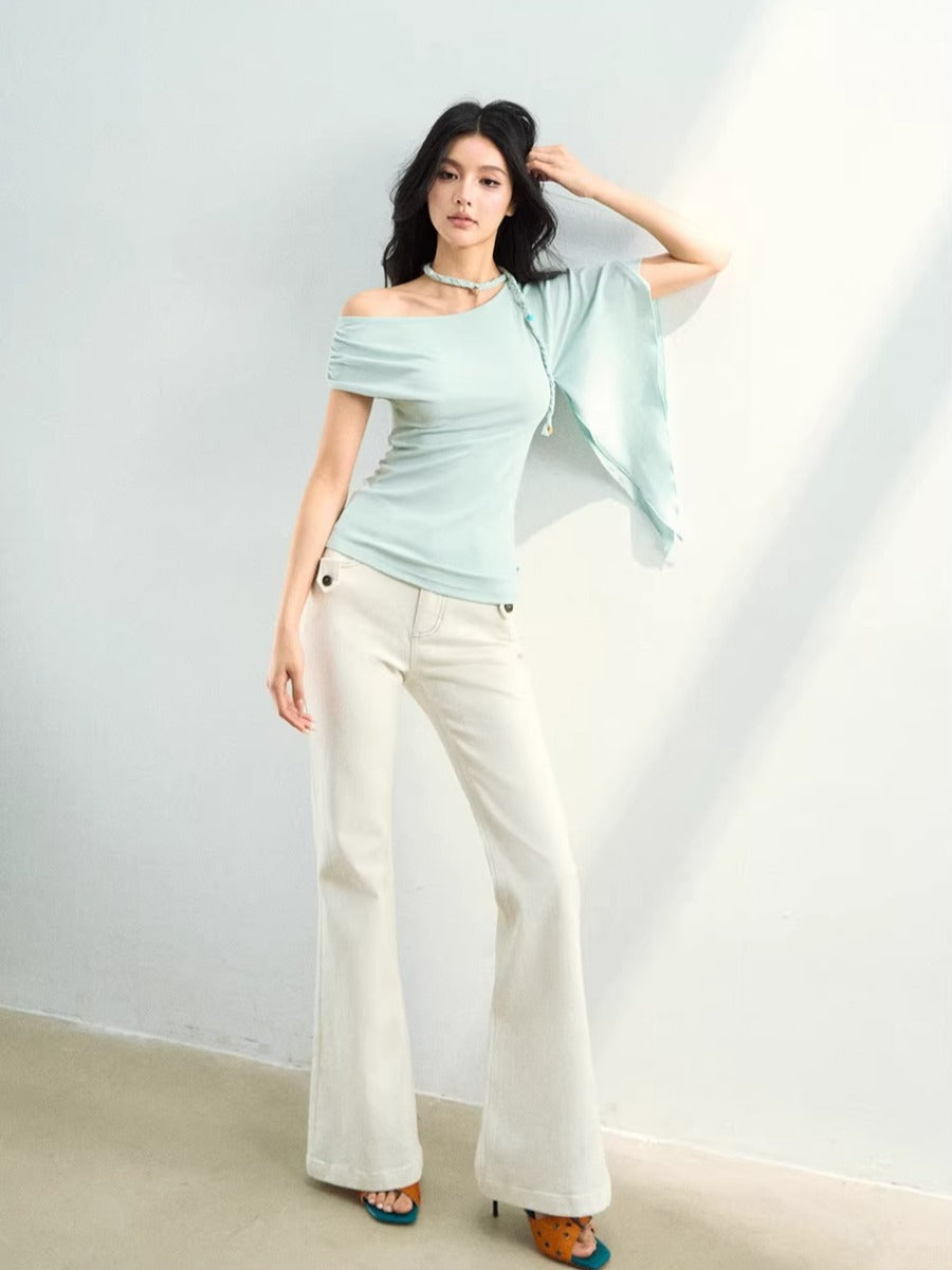 Asymmetric Off-Shoulder Top