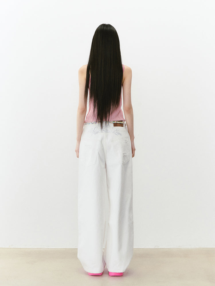 Spliced Bow Loose Sling Vest