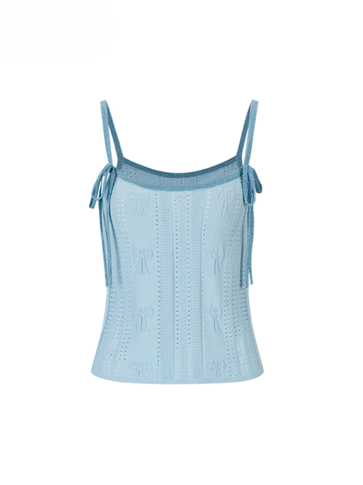 Spliced Bow Loose Sling Vest