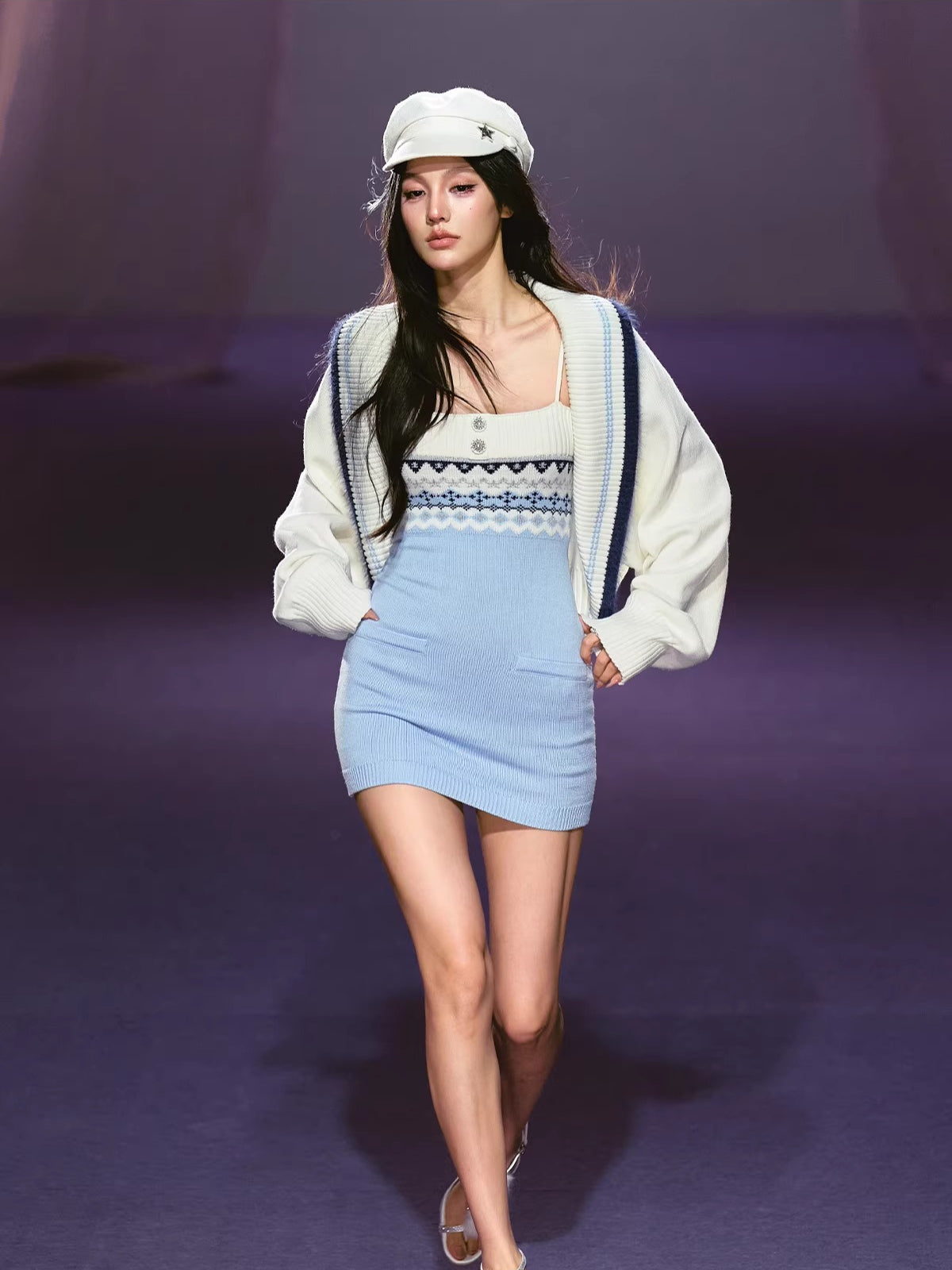 Fair Isle Knit Dress Set