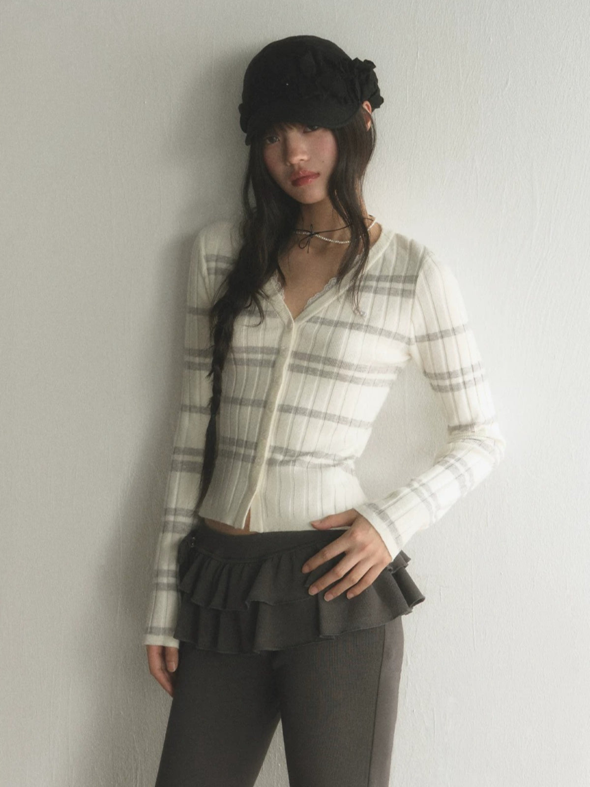 Striped Knit Cardigan