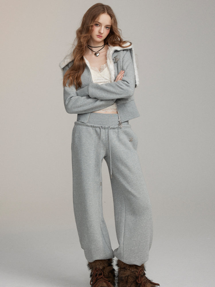 Casual Straight-Leg Sweatpants