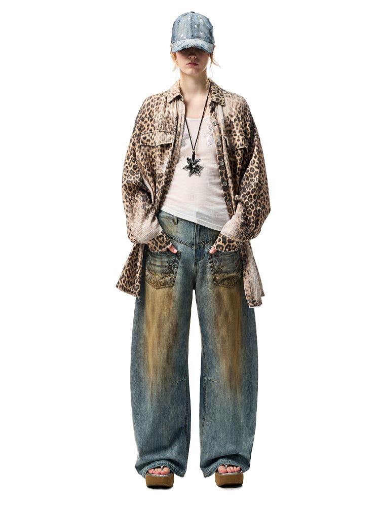 Floral Rhinestone Semi-Sheer I-shaped Tank Top