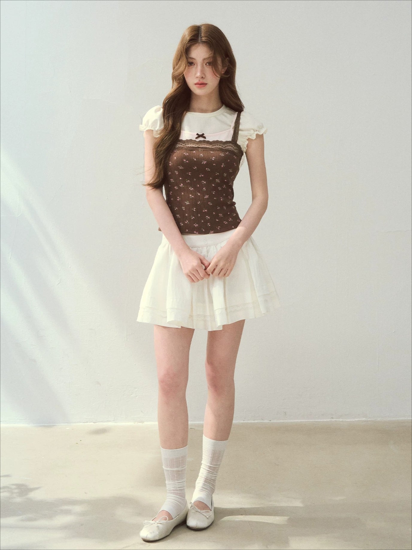 Floral Patchwork Layered Lace Tee