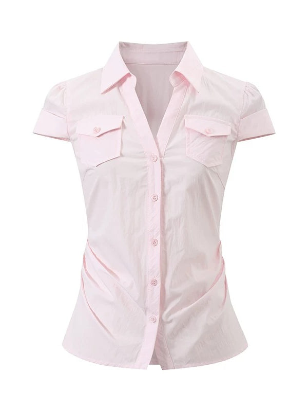 Waist-Fitted Pocket Shirt