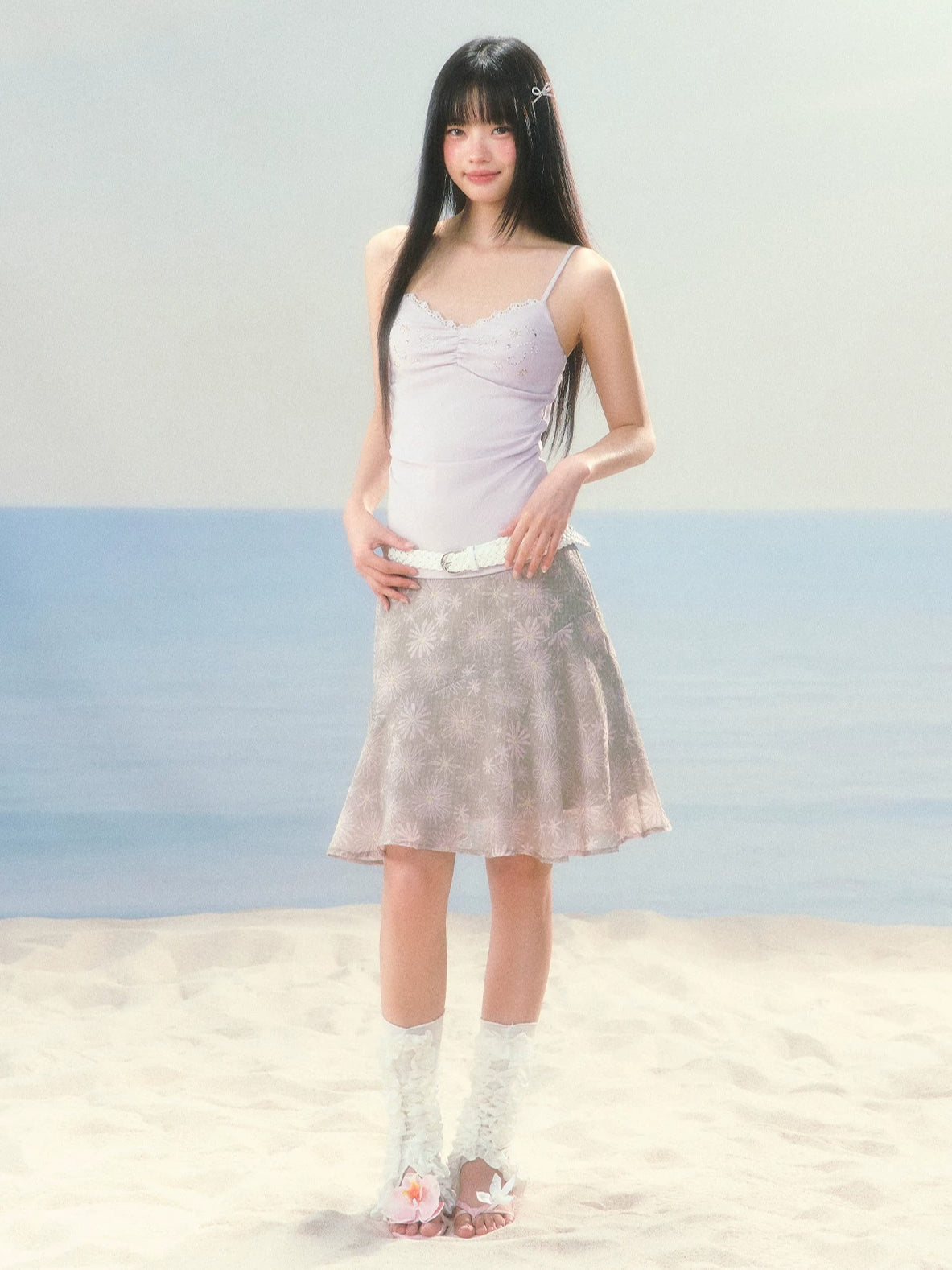 Daisy Chiffon Mermaid Skirt