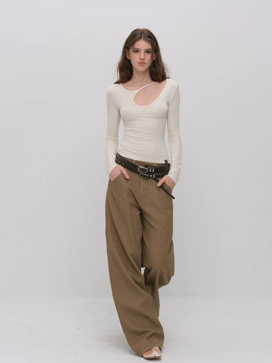 Asymmetric Cutout Top
