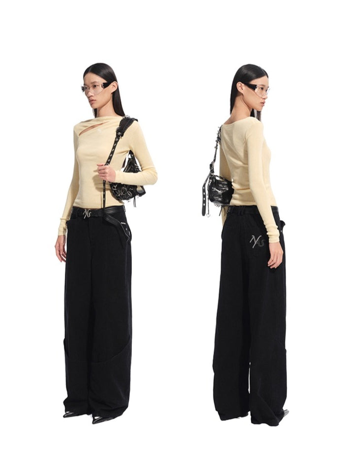 Crescent Knit Blouse