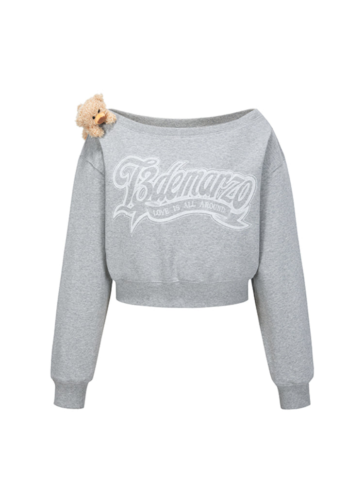 Off-Shoulder Pullover Short Top