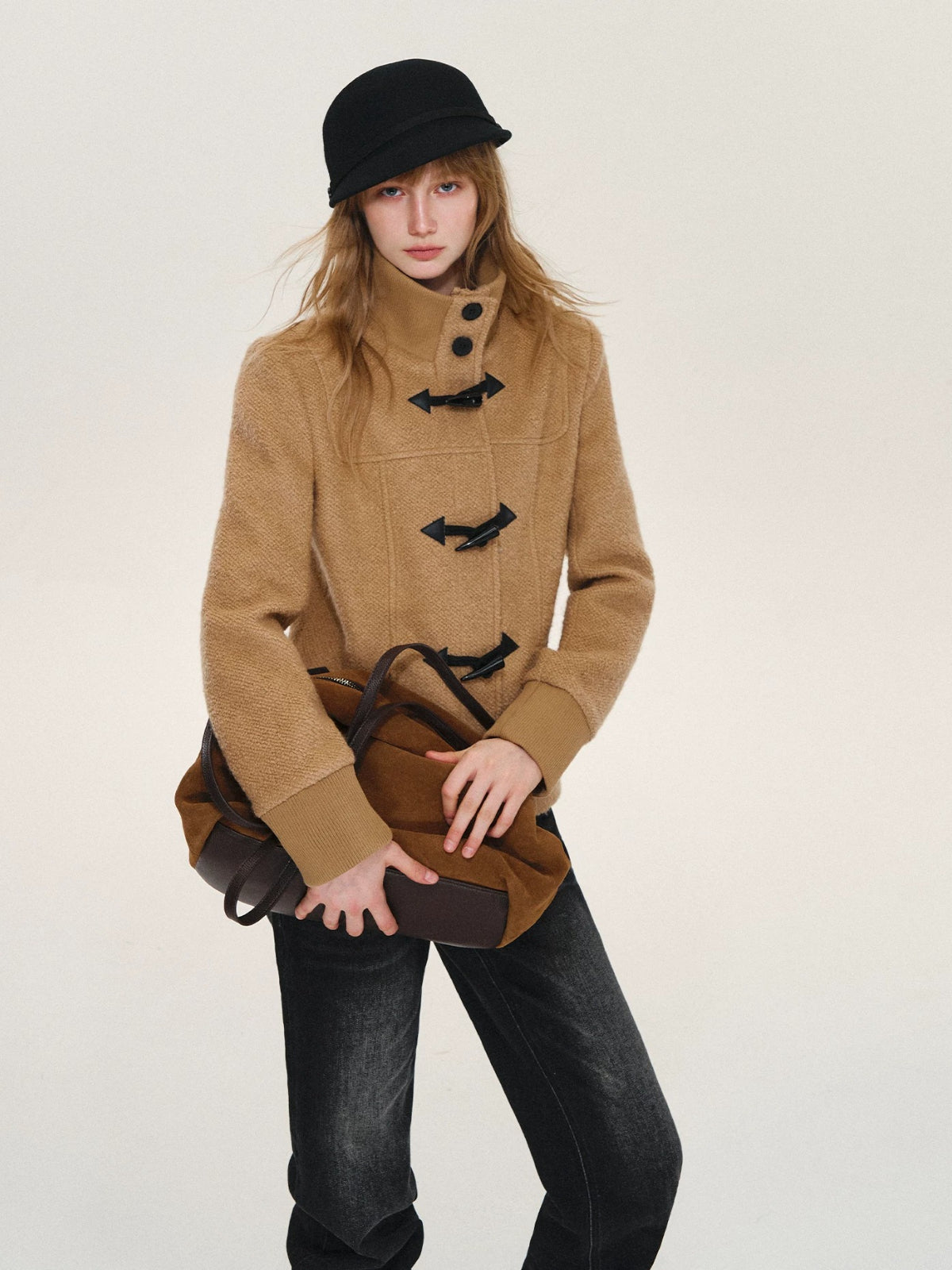 Vintage Wool Blend Toggle Coat