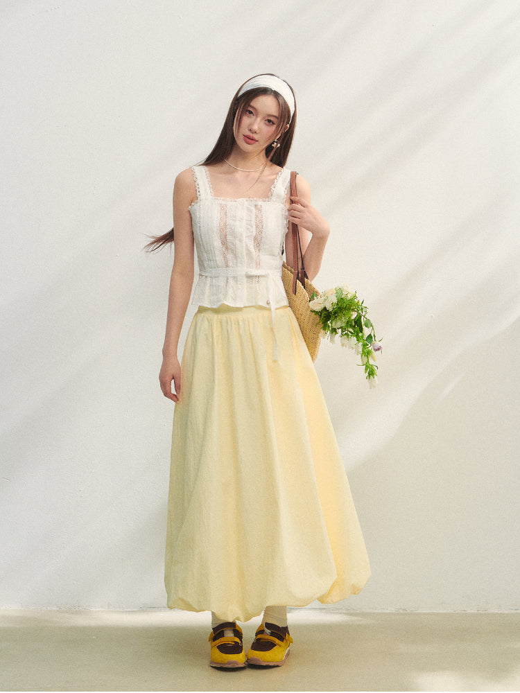 Solid-colored High-waist Simple Bud-shaped Skirt