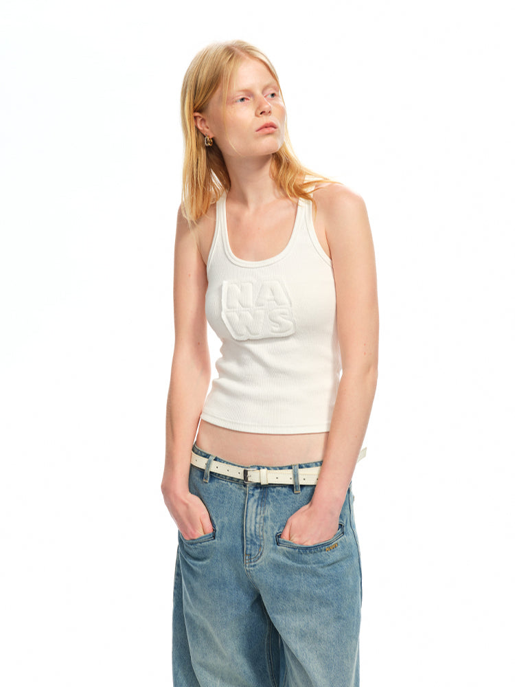 Applique U-Neck Vest Sling