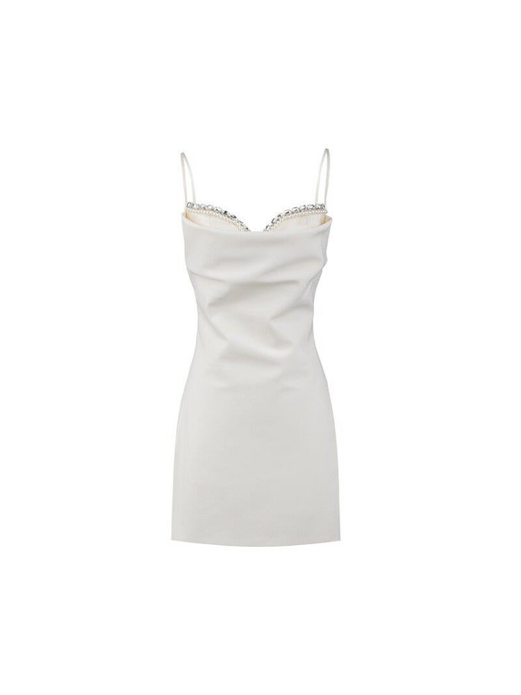 Pearl Strap Mini Dress